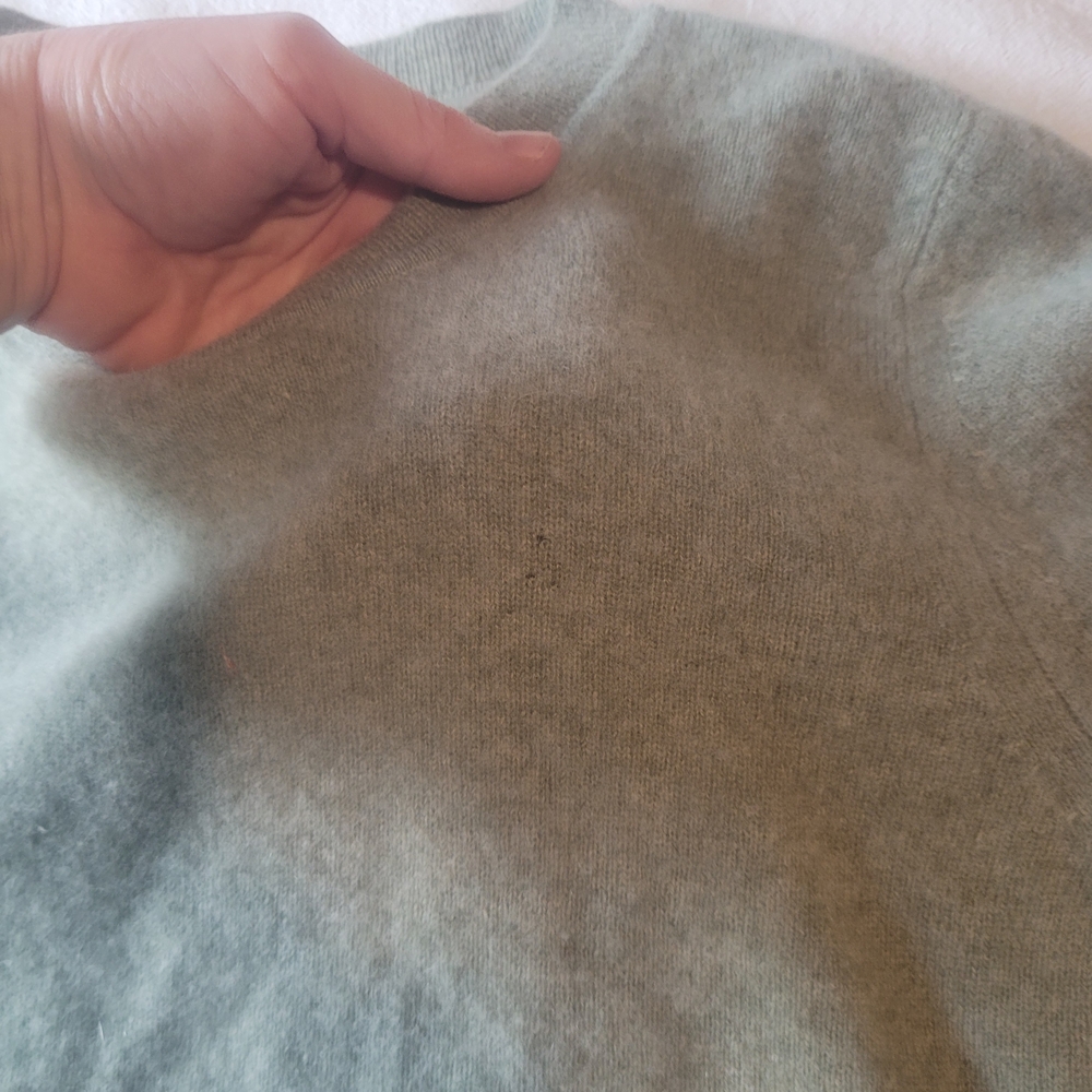 NAADAM Sage Green Cashmere Crew Neck Sweater - Picture 5 of 7